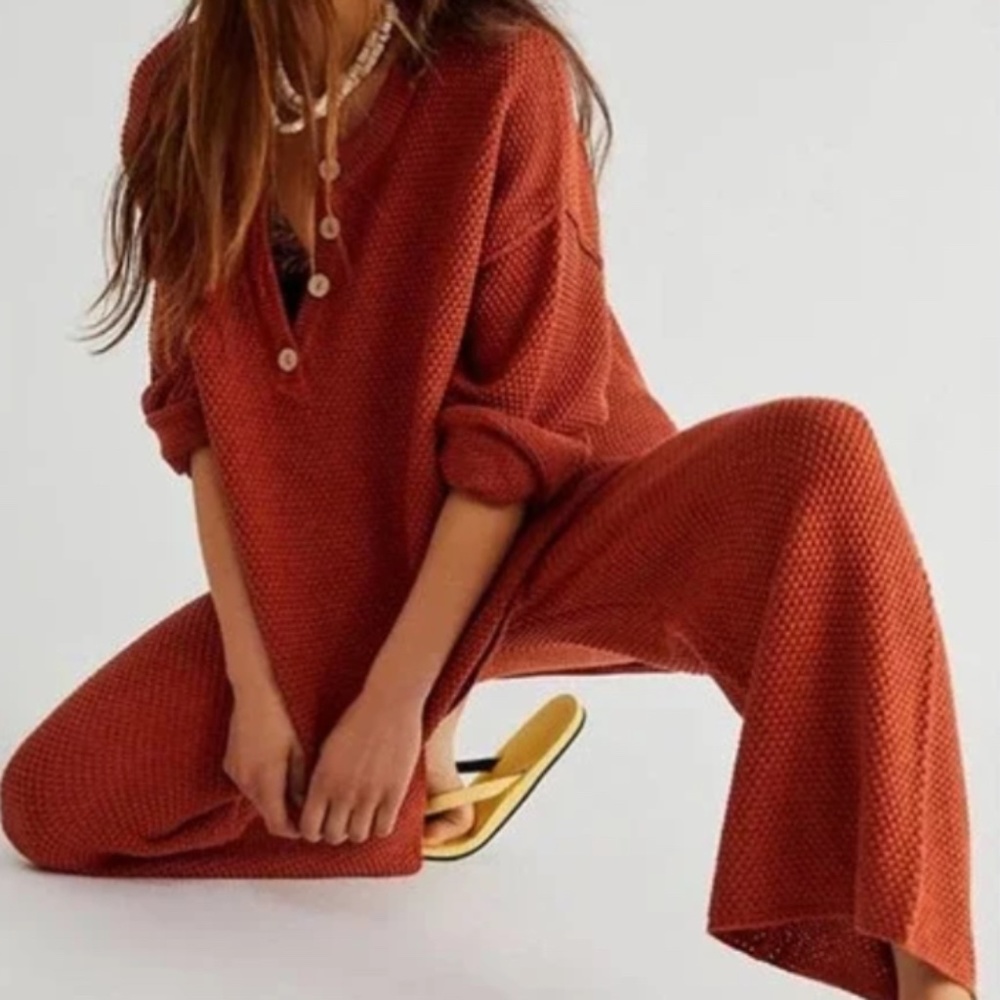 Free People Hailee Pants in Rust, small